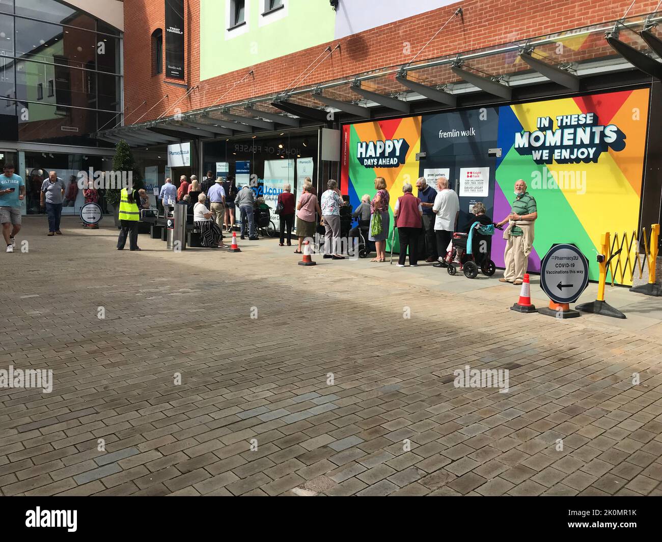 Maidstone UK 12th September 2022 A Large Queue Outside Pharmacy2U To 