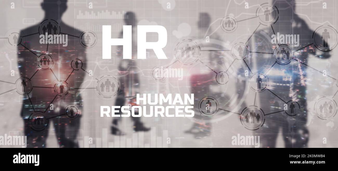 Human resources, CRM, data mining and social media concept. Mixed Media People Stock Photo
