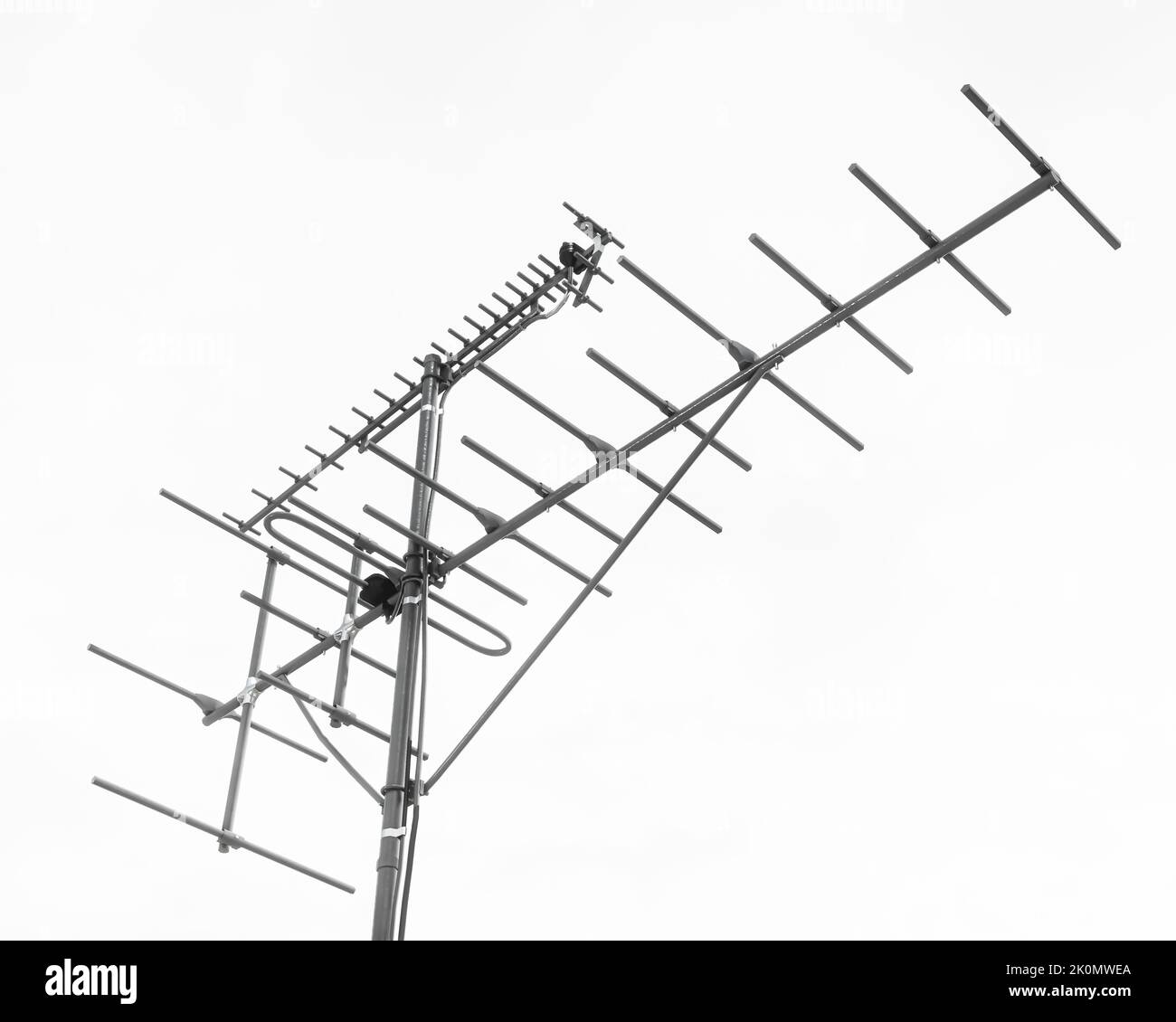 tv aerial isolated on white background 3d illustration Stock Photo Alamy