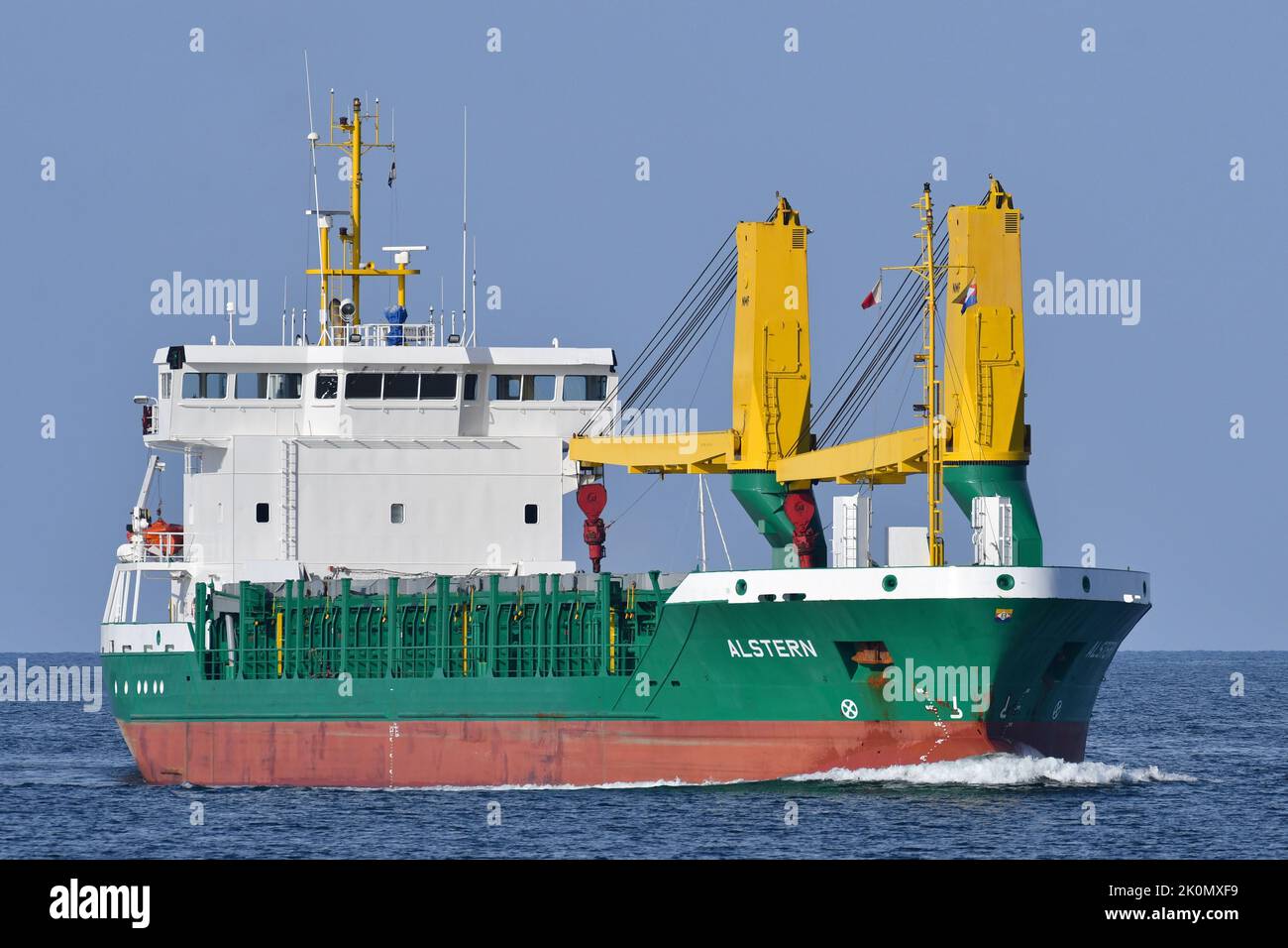 General Cargo Ship ALSTERN Stock Photo
