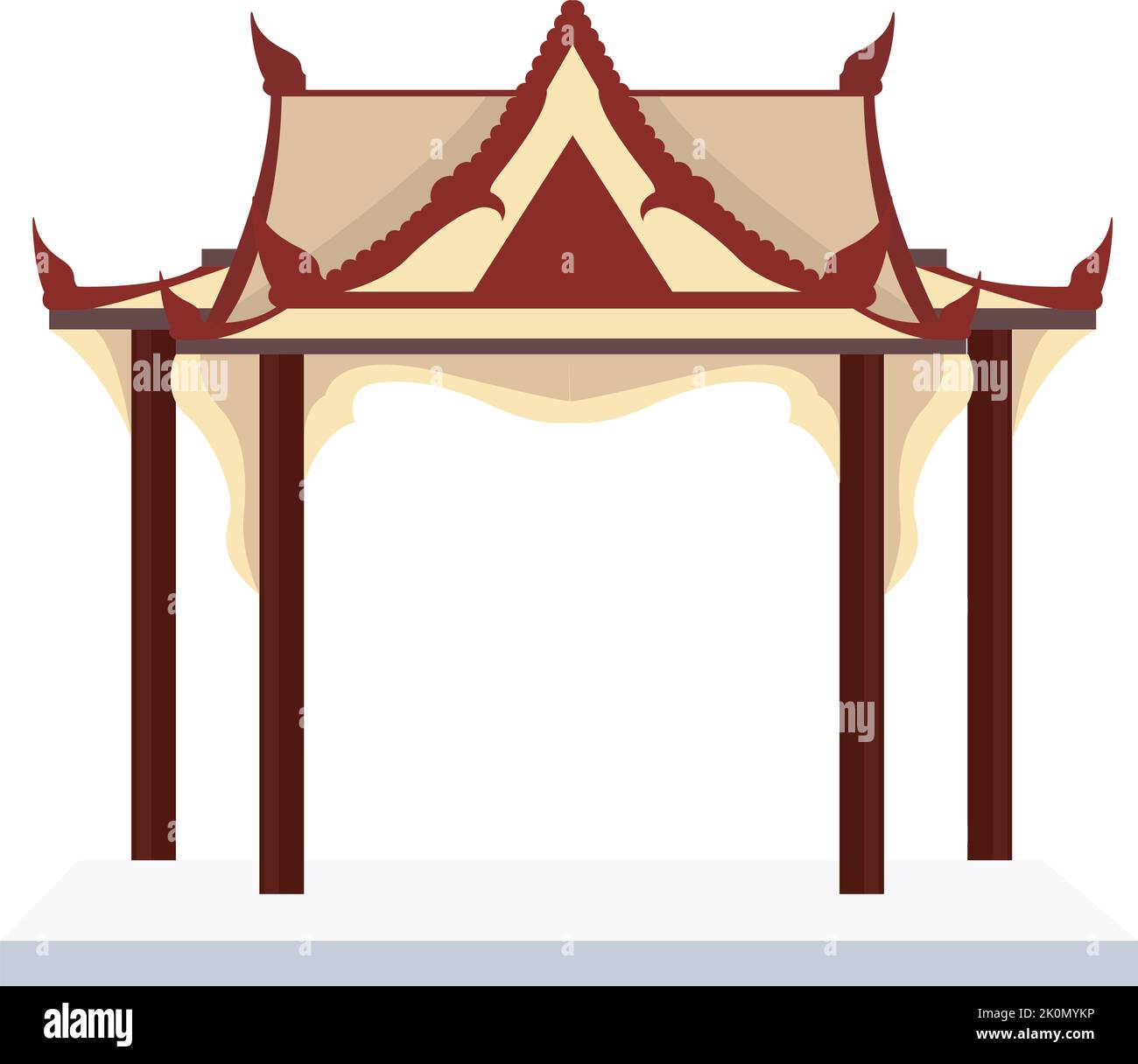 thailand-traditional-house-stock-vector-image-art-alamy