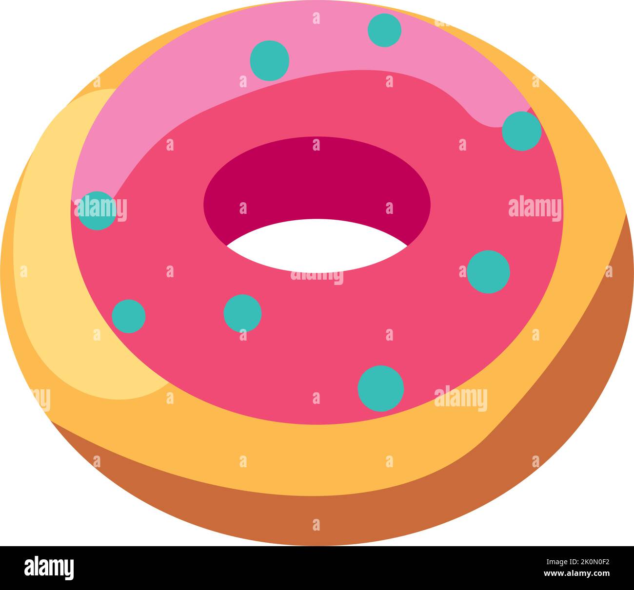 flat bright donut Stock Vector Image & Art - Alamy