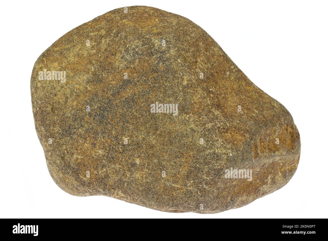 limonite sandstone from the Baltic Sea coast in Waabs, Germany isolated on white background Stock Photo