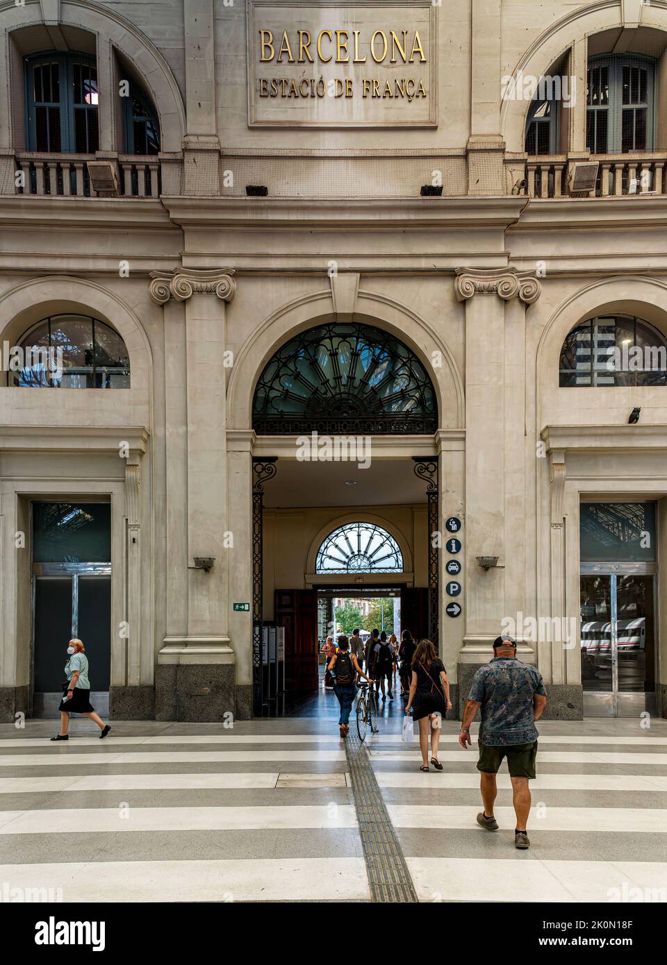 Estacio de Franca, Kopfbahnhof in Ciutat Vella , Barcelona, Spanien Stock Photo