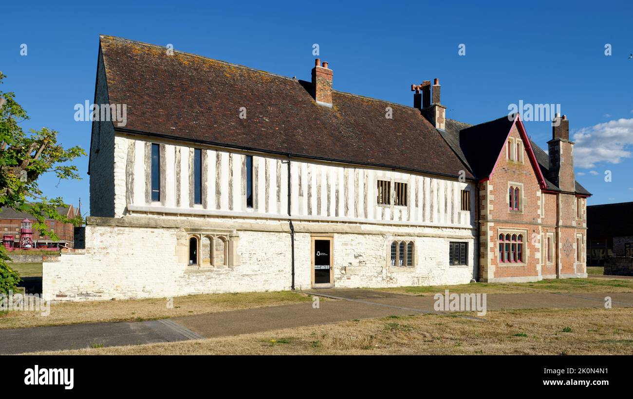 Llanthony Secunda Priory, Gloucester Victorian House & Stone & Timber framed Priory Building Stock Photo
