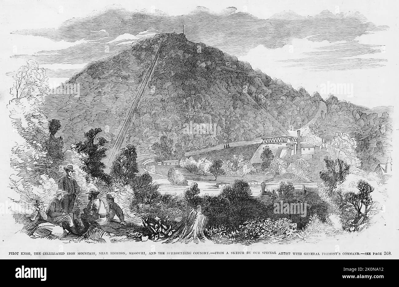 Pilot Knob, the celebrated Iron Mountain, near Ironton, Missouri, and