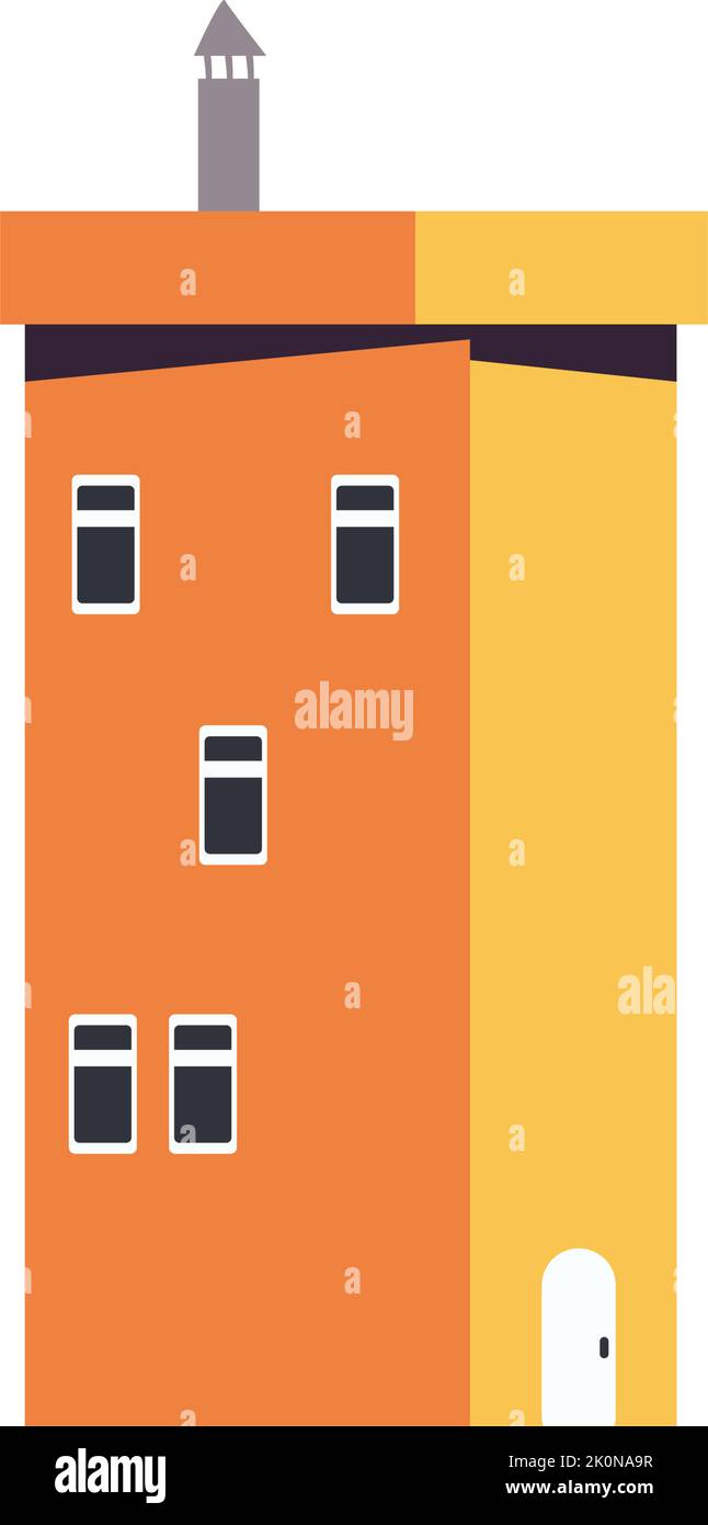 flat yellow building Stock Vector Image & Art - Alamy