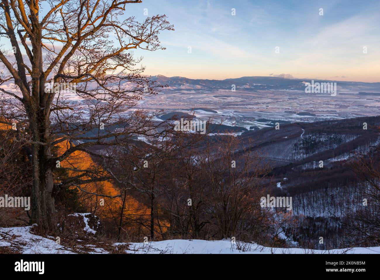Ziar mountains and Turiec basin in Slovakia. Stock Photo