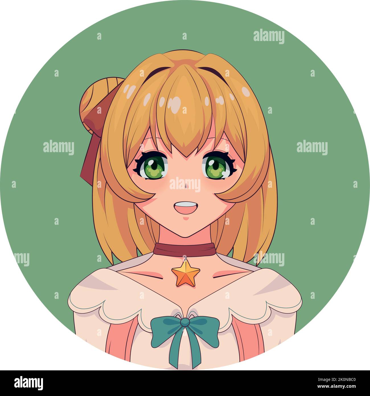 anime cute girl Stock Vector Image & Art - Alamy
