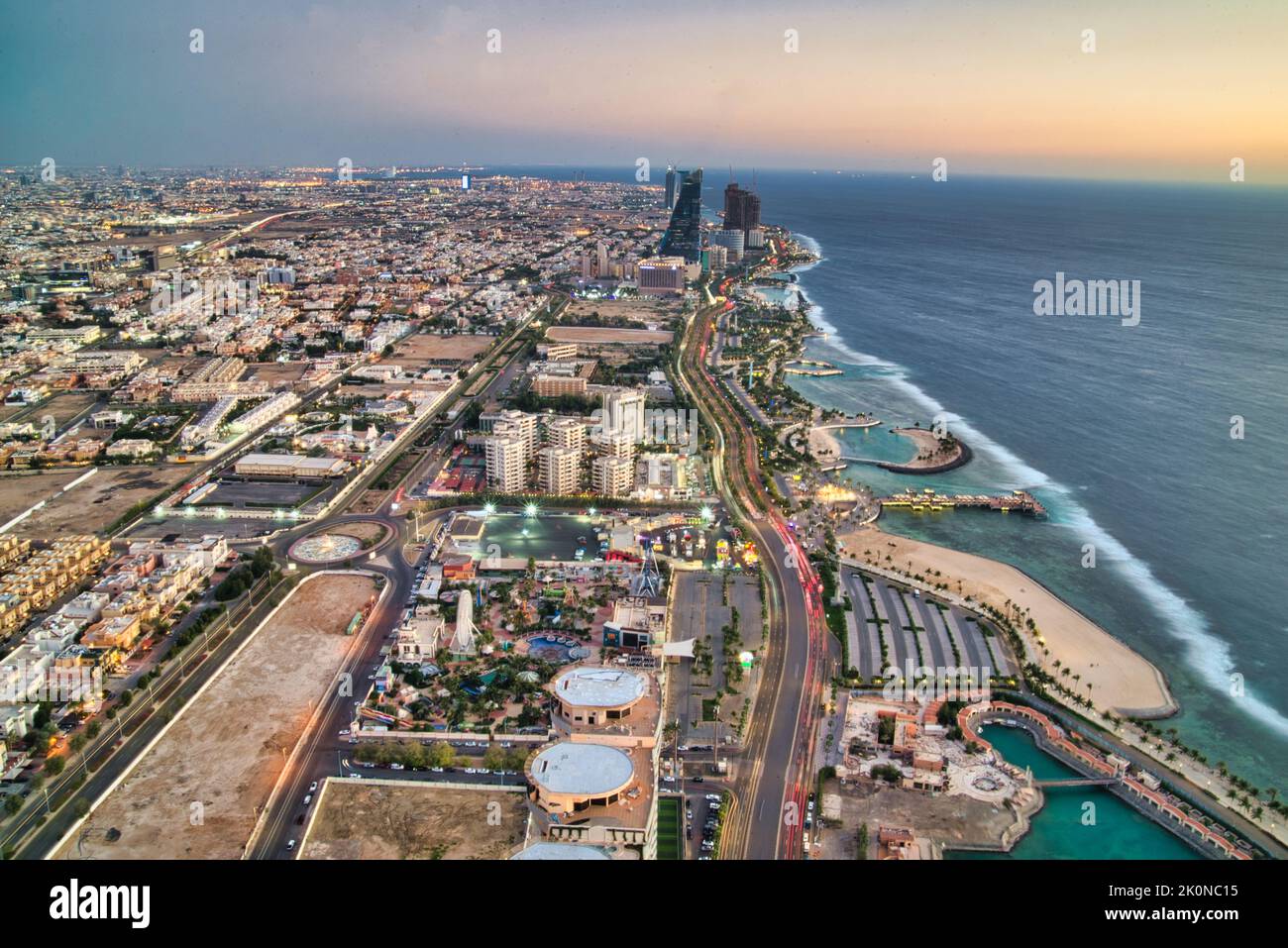 Seashore view from Jeddah Saudi Arabia Stock Photo