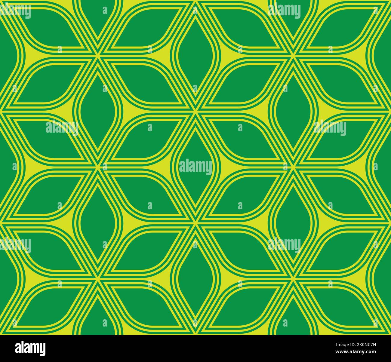 Green leaves seamless pattern. Abstract textile print. Vector illustration. Stock Vector