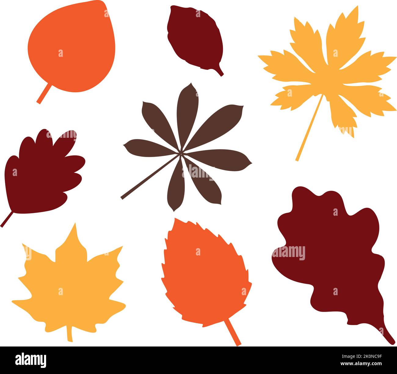 vector illustration of fall, autumn leaves Stock Vector Image & Art - Alamy