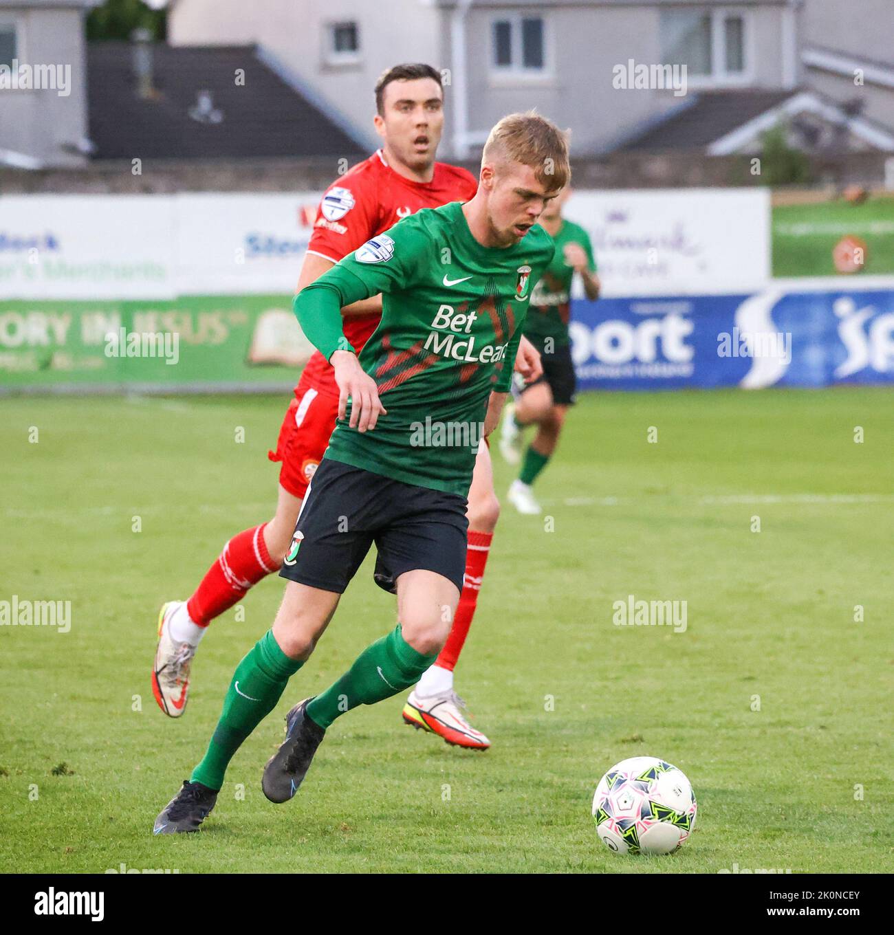 Shamrock Park, Portadown, County Armagh, Northern Ireland, UK. 26 Aug Shamrock Park, Portadown, County Armagh, Northern Ireland, UK. 26 Aug