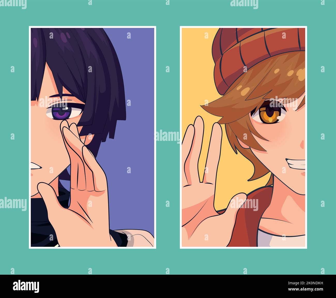 anime style boy icon Stock Vector Image & Art - Alamy