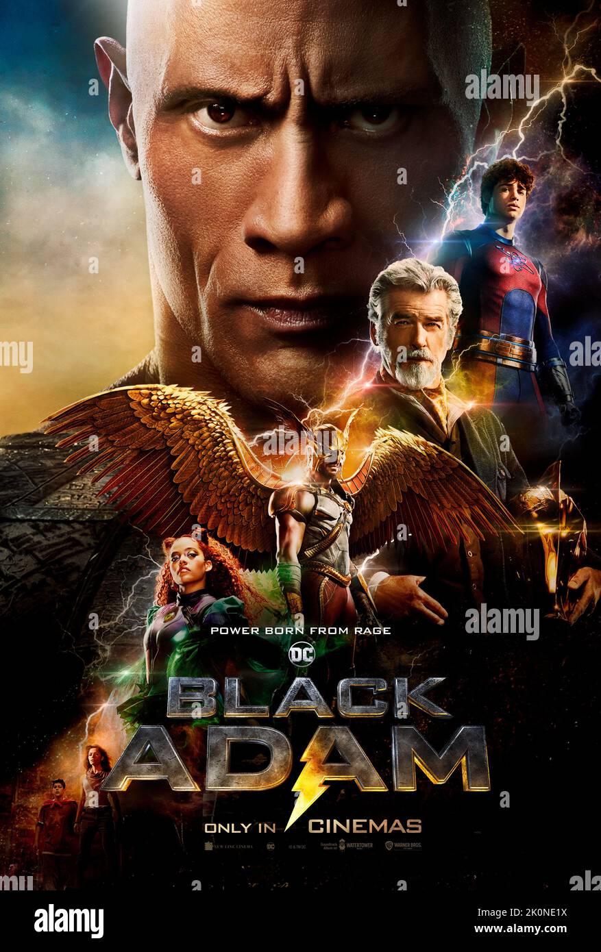 RELEASE DATE: October 21, 2022. TITLE: Black Adam. STUDIO: New Line Cinema. DIRECTOR: Jaume Collet-Serra. PLOT: Nearly 5,000 years after he was bestowed with the almighty powers of the Egyptian gods-and imprisoned just as quickly-Black Adam (Johnson) is freed from his earthly tomb, ready to unleash his unique form of justice on the modern world. STARRING: DWAYNE JOHNSON as Black Adam poster art. (Credit Image: © New Line Cinema/Entertainment Pictures) Stock Photo