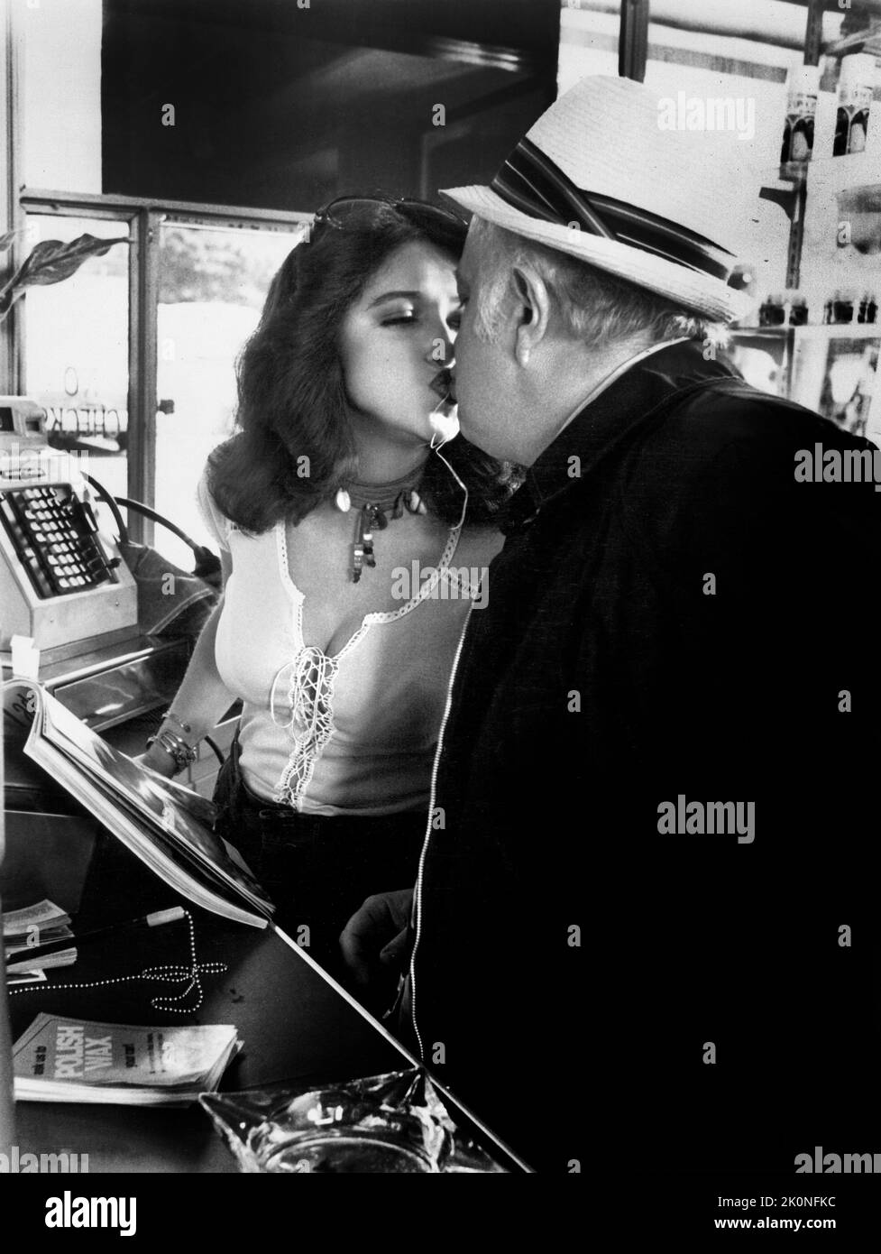 Melanie Mayron, Sully Boyar, on-set of the Film, 'Car Wash', Universal Pictures, 1976 Stock Photo