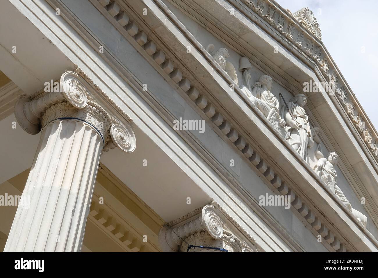 NEW ORLEANS, LA, USA - OCTOBER  8, 2017: Intricate carvings and architectural features at Gallier Hall Stock Photo