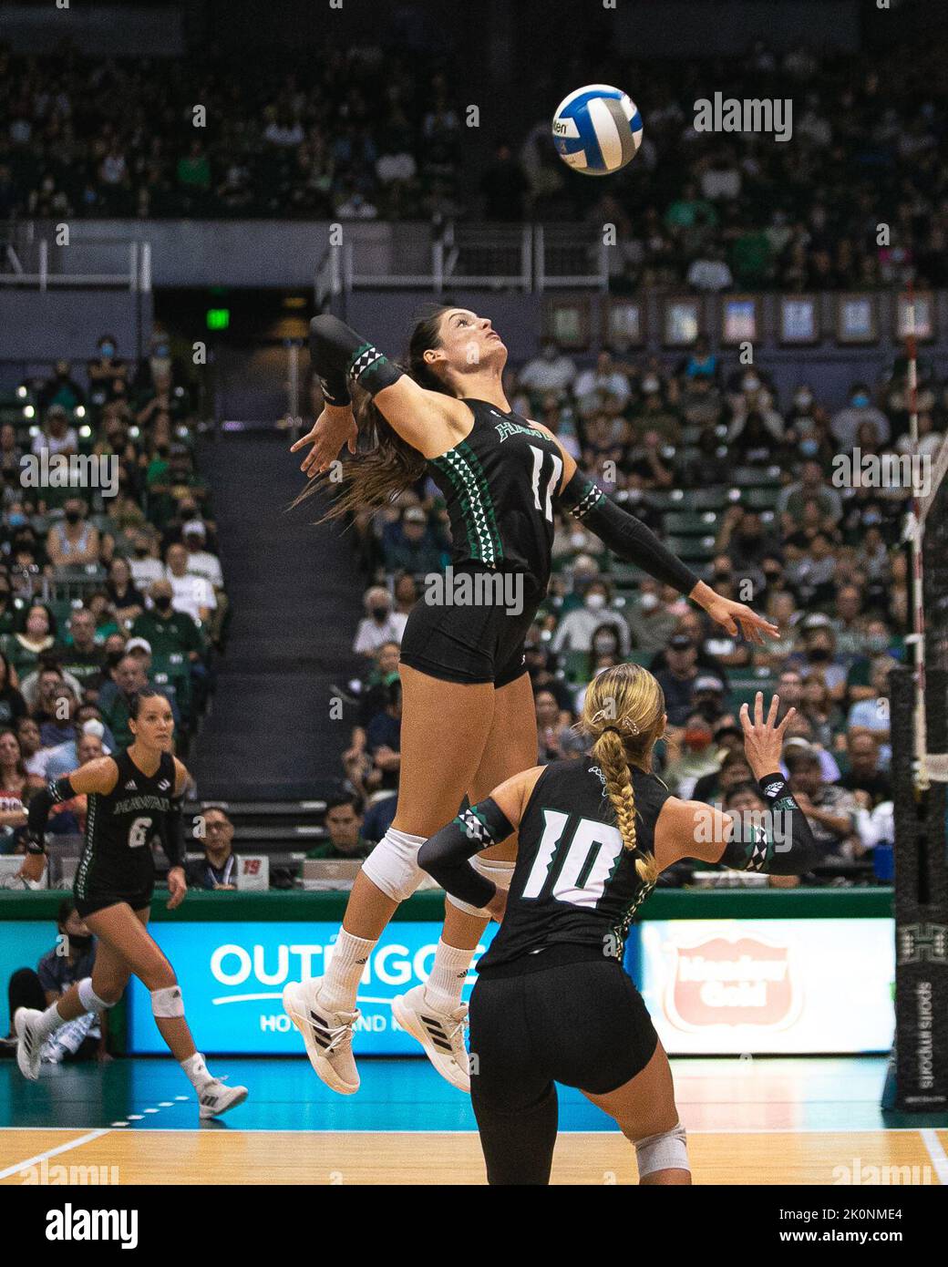 Honolulu, Hawaii. September 10, 2022 Hawaii middle blocker Tiffany
