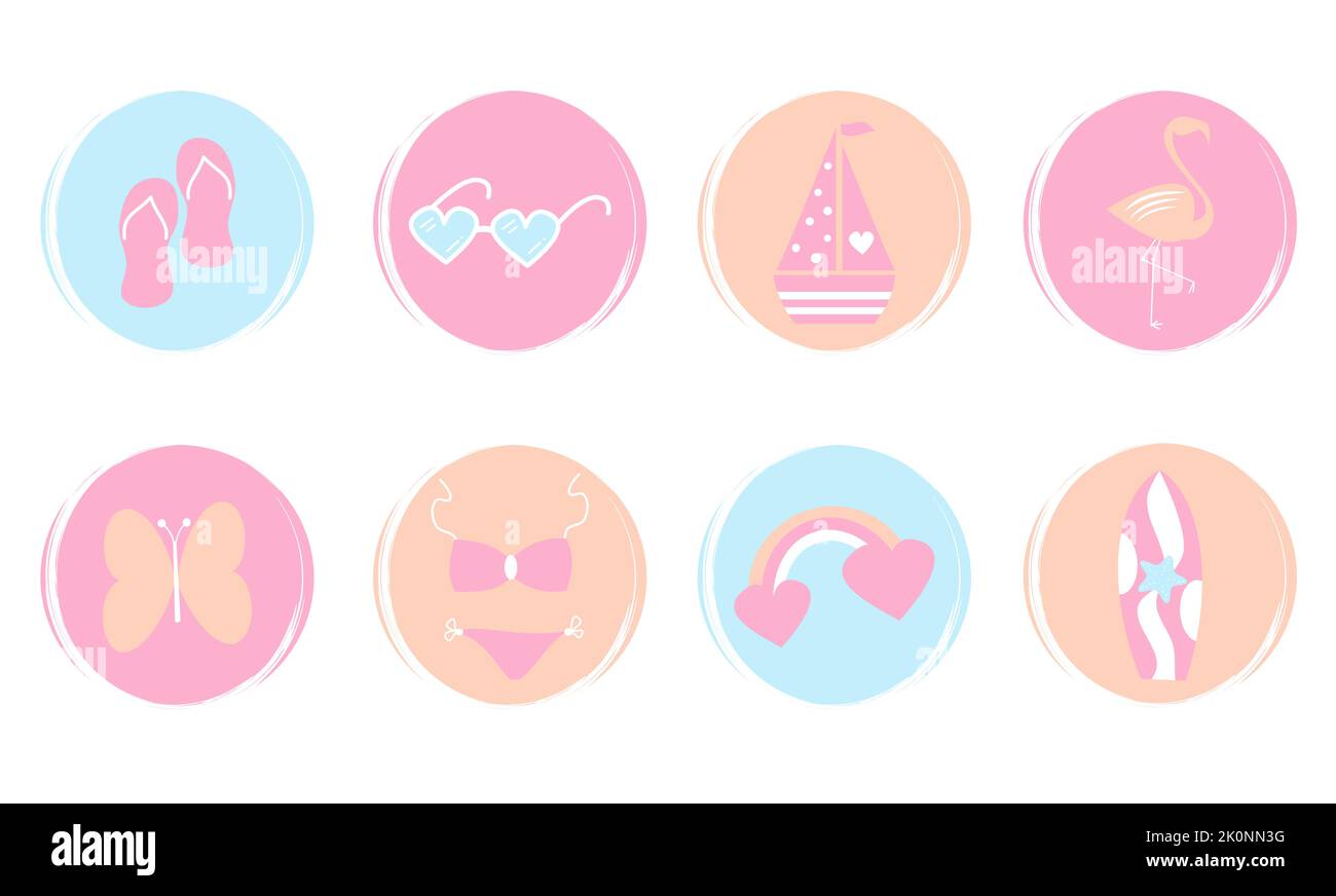 Vector set of logo design templates, icons and badges for social media ...