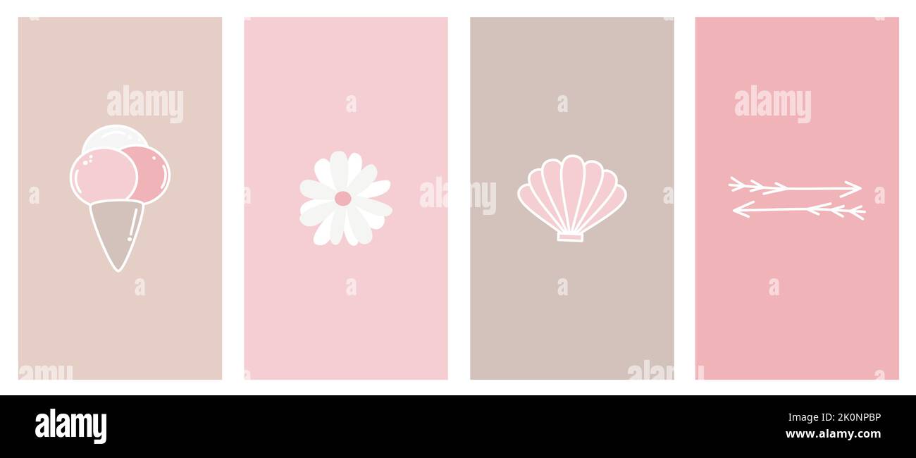 cute vector set of abstract logo design templates symbols for social