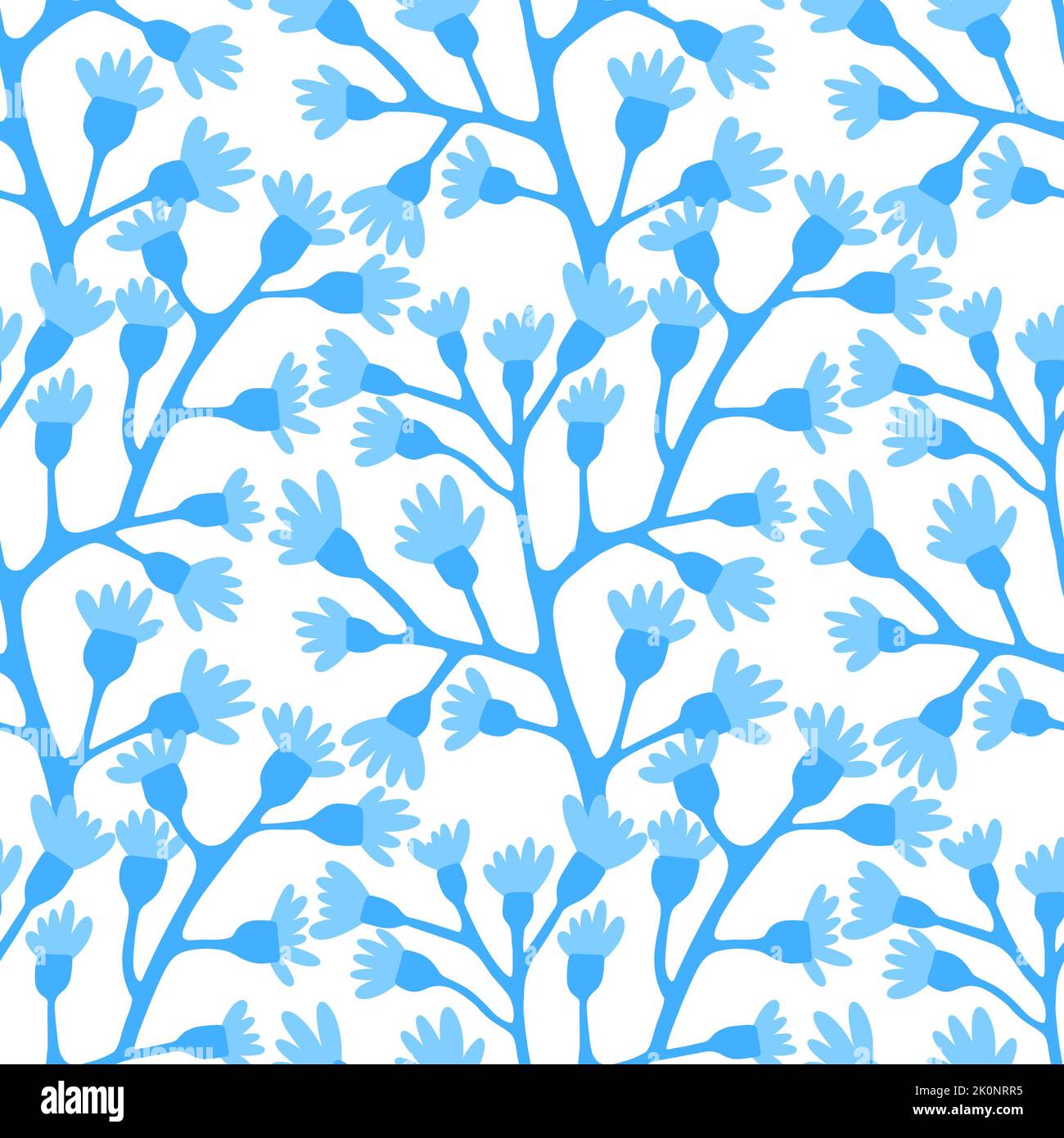 Floral spring summer seamless flower and berries pattern for wrapping