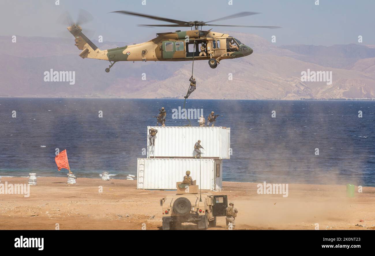 AQABA, Jordan – Royal Jordanian Marines assigned to the 77th Marine ...