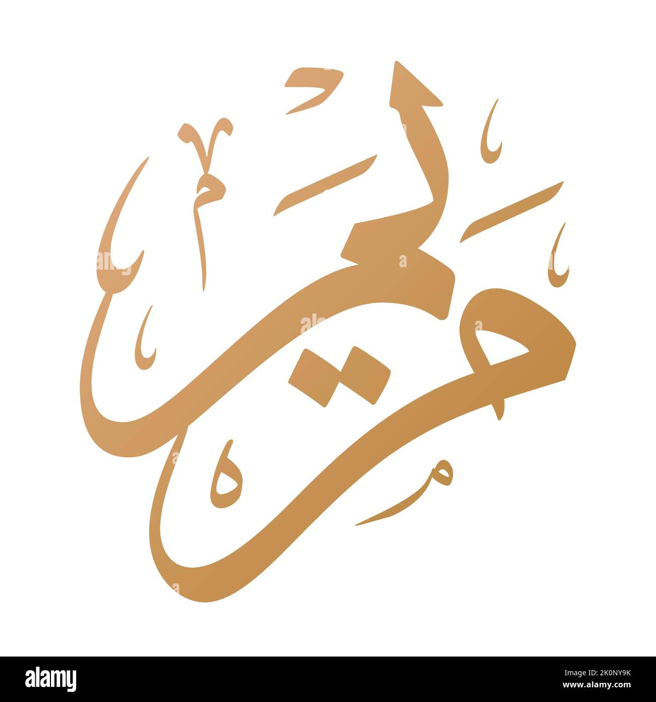 Maryam Name Arabic Calligraphy Vector Design. Translation: “Maryam
