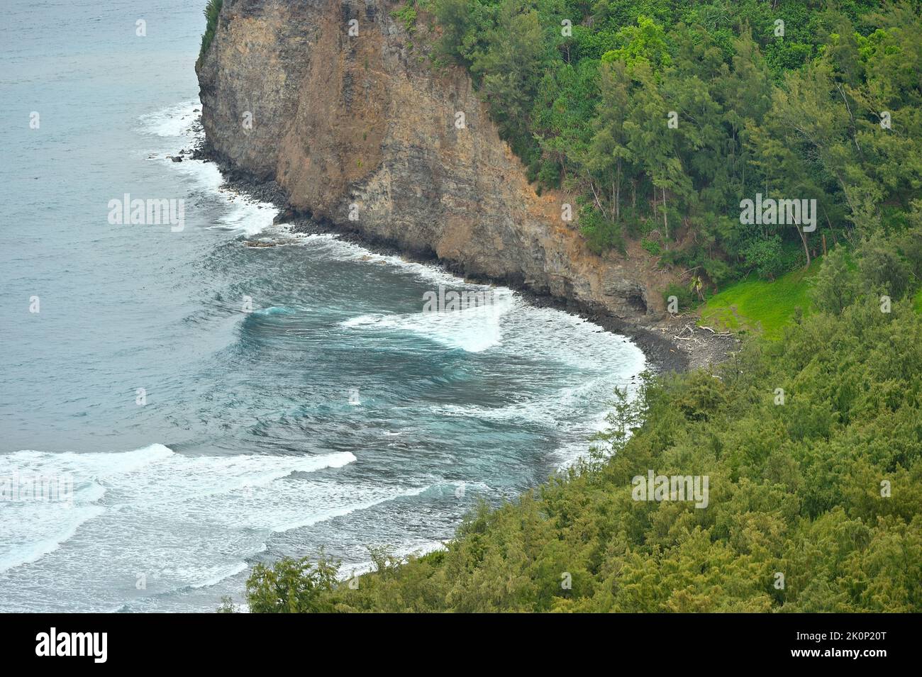 The tropic landscape in Northern Kohala at the Waiakalae Gulch was the