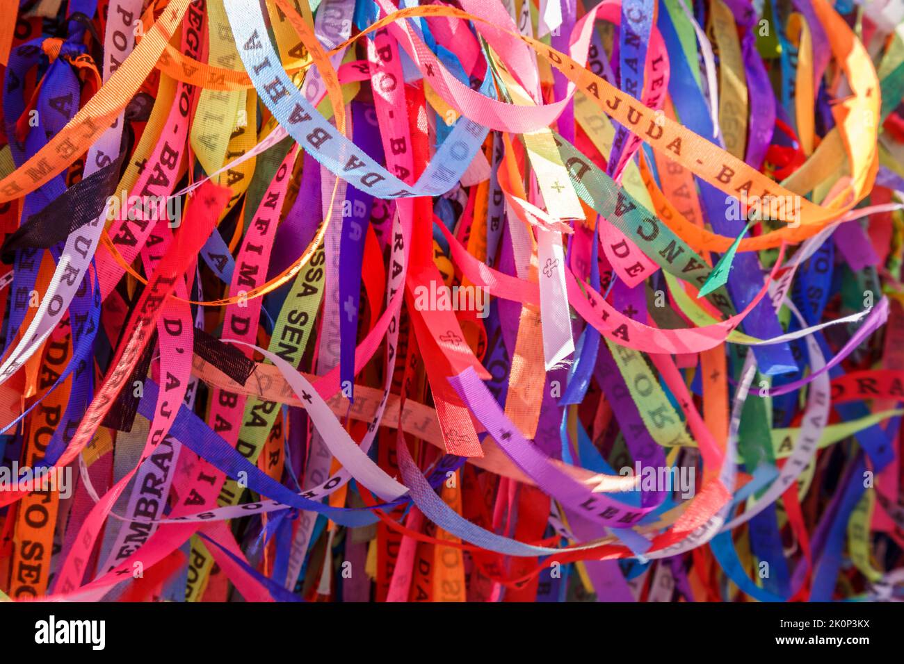 Lord of Bonfim ribbon tapes symbol of faith and good luck in Trancoso ...