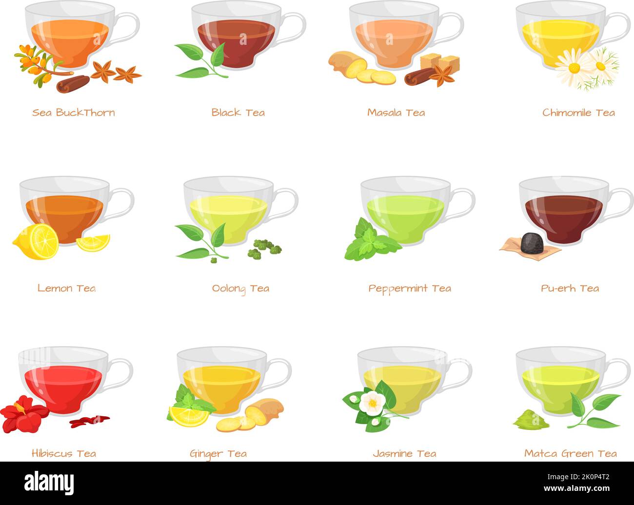 Leaf teas Stock Vector Images Alamy