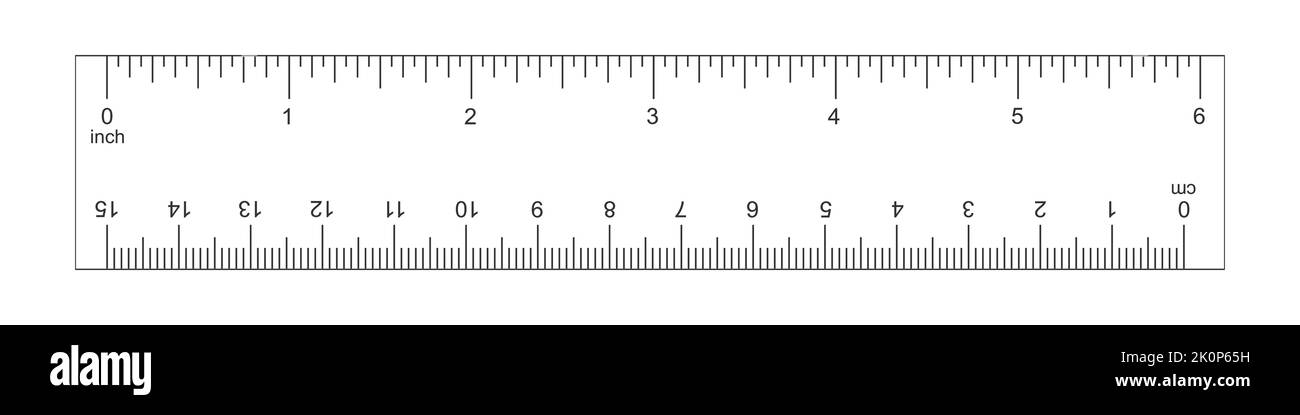 Ruler Inch , Centimeter and Millimeter Scale with Numbers for Apps or  Websites Stock Vector - Illustration of distance, horizontal: 185588516