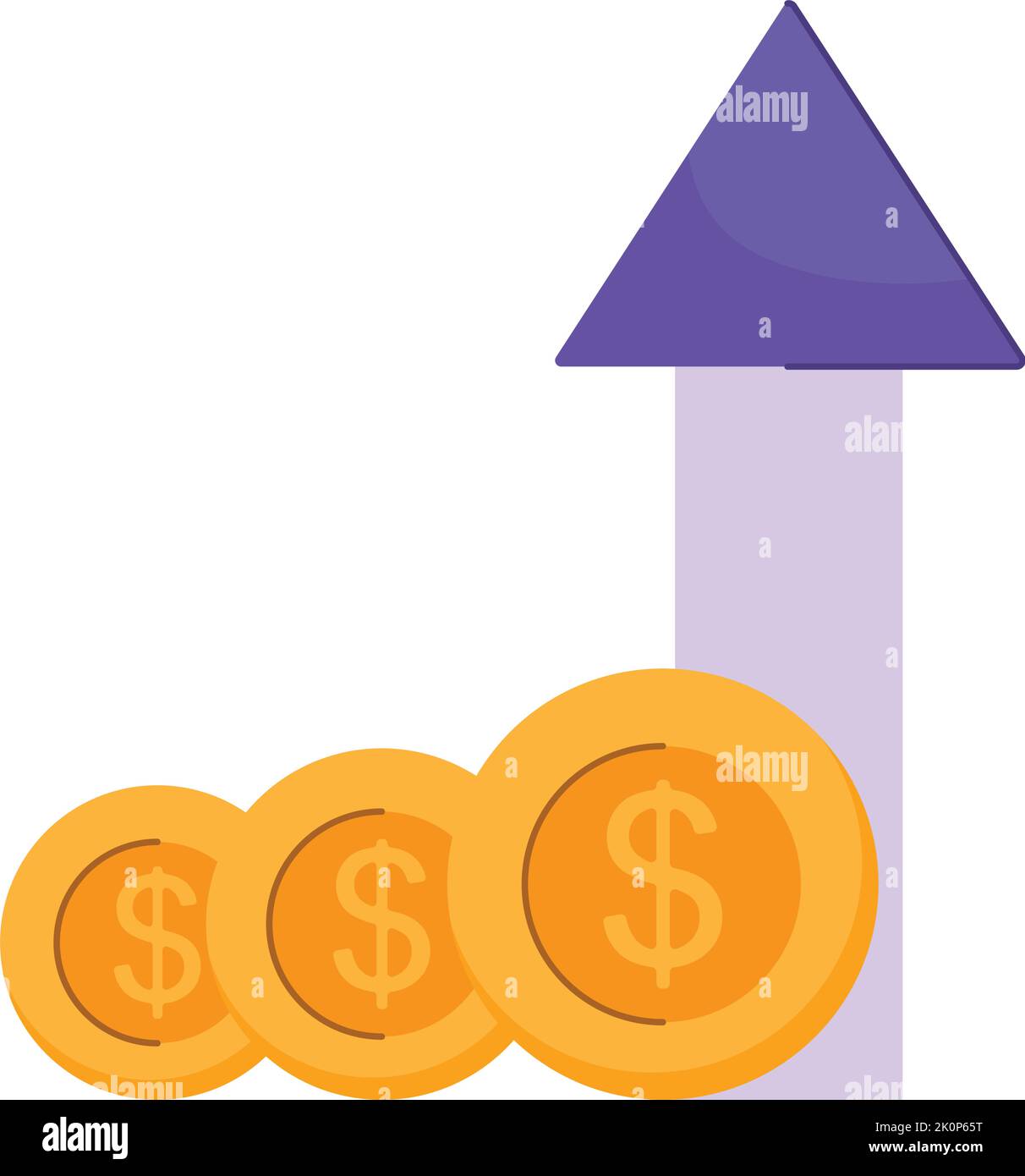 money and ascending arrow Stock Vector Image & Art - Alamy