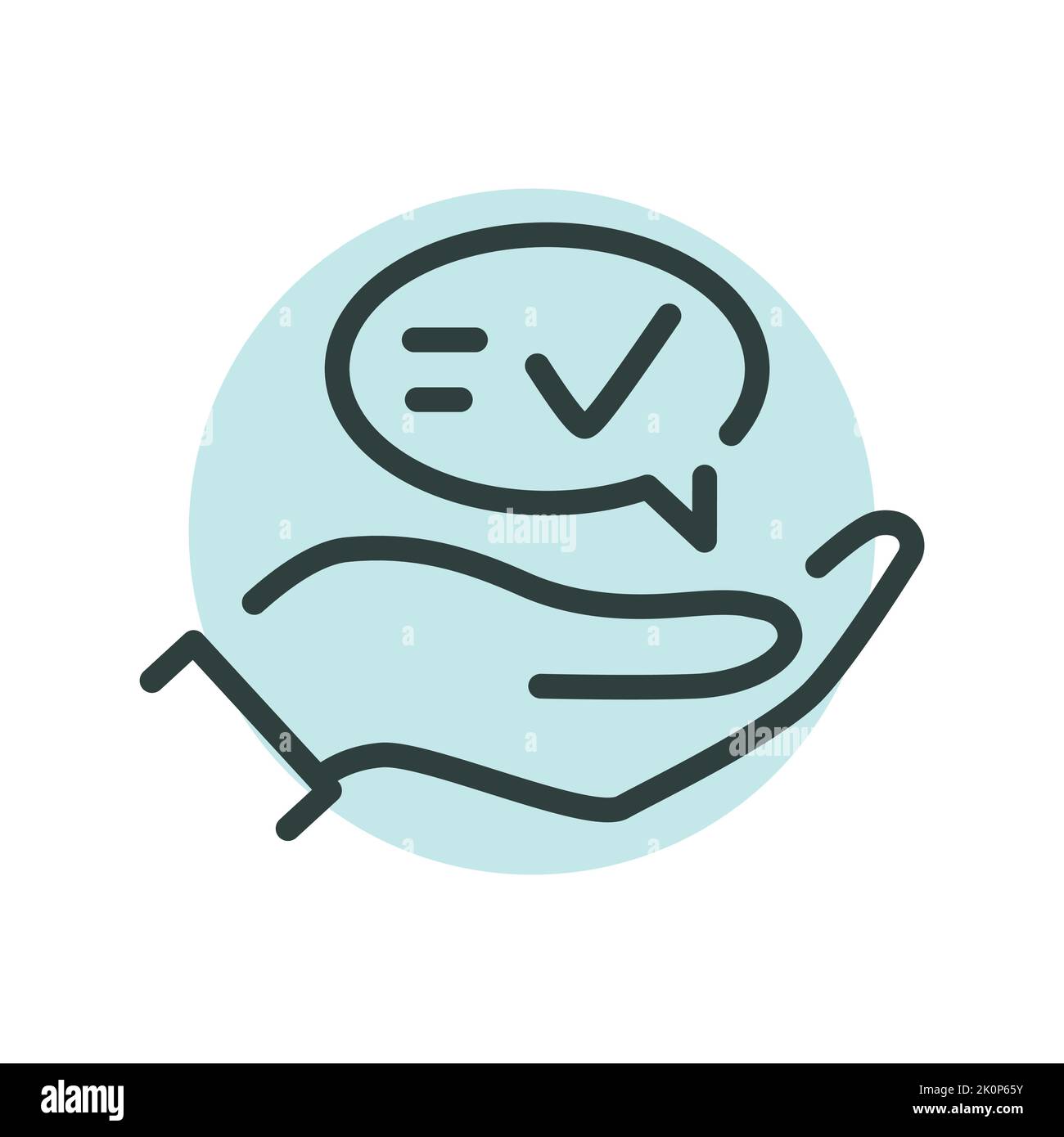 Advice line icon. Self development Stock Vector