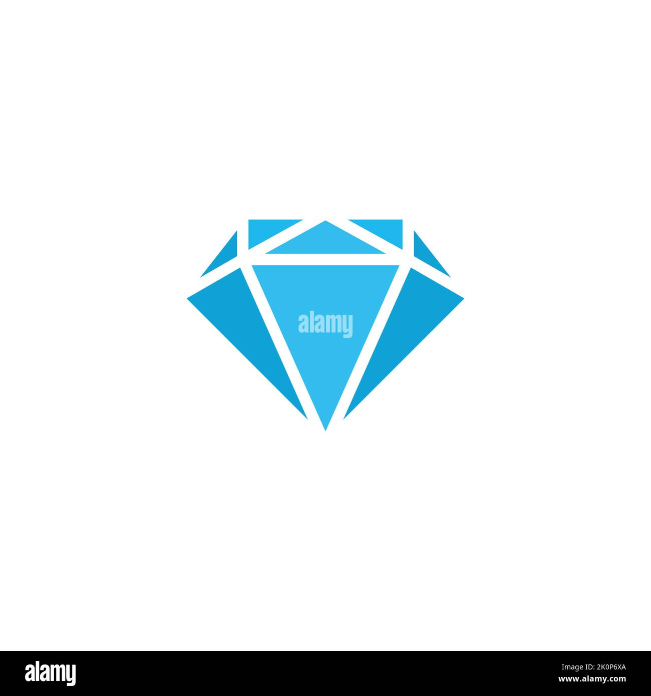blue diamond simple geometric gradient logo vector Stock Vector