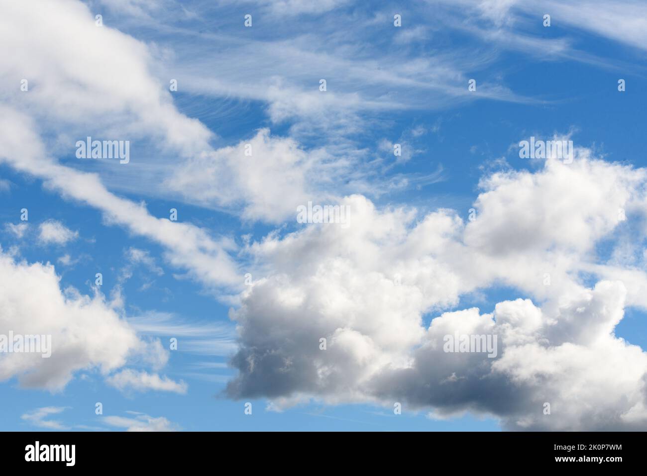 Blue cloud clouded sky hi-res stock photography and images - Alamy