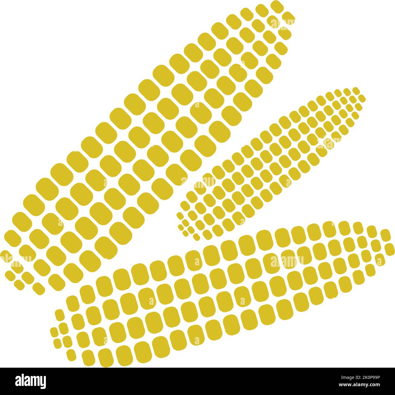 Sweet corn icon logo design illustration template Stock Vector Image ...