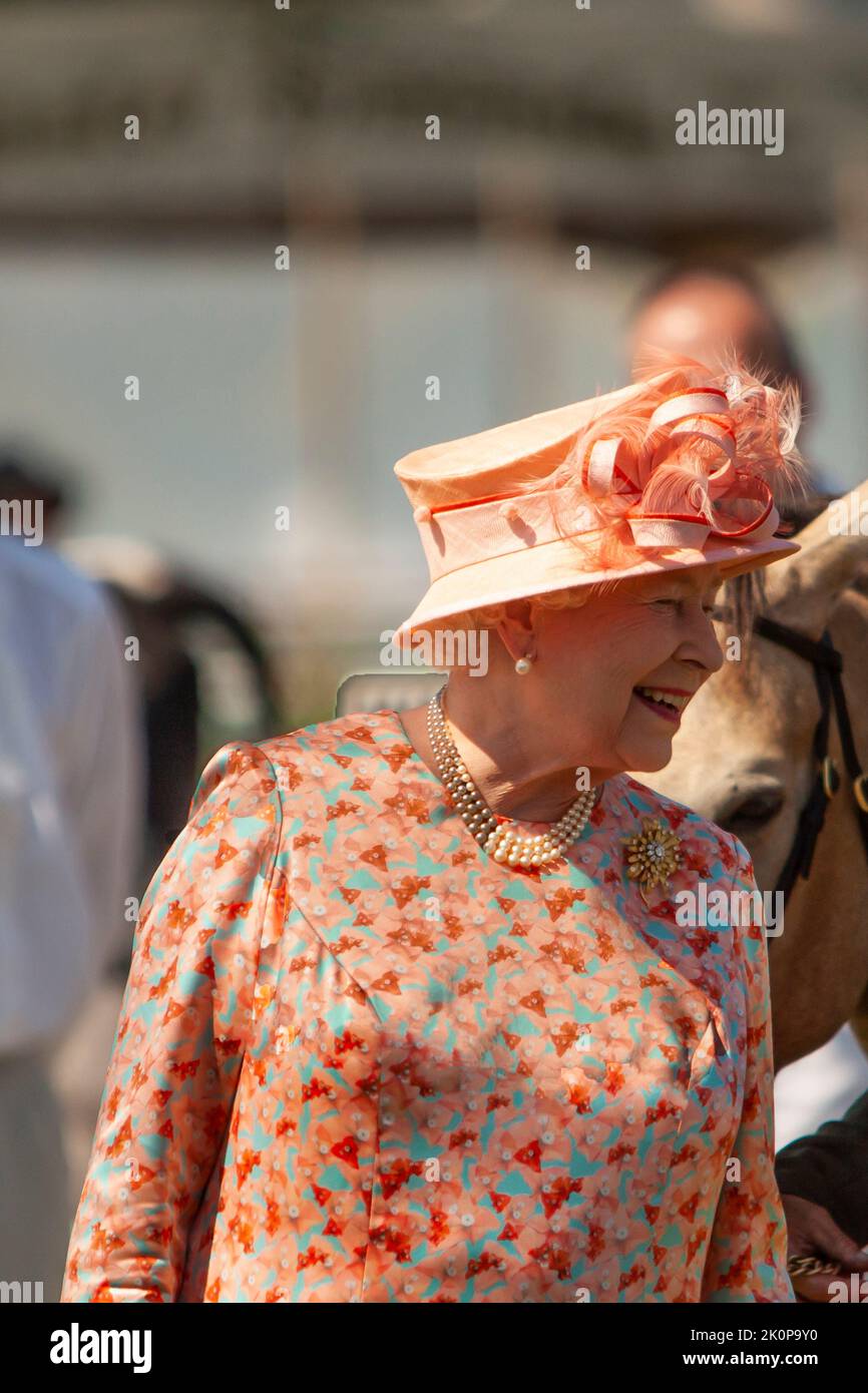 HM Queen Elizabeth II at the New Forest Show 2012 Stock Photo