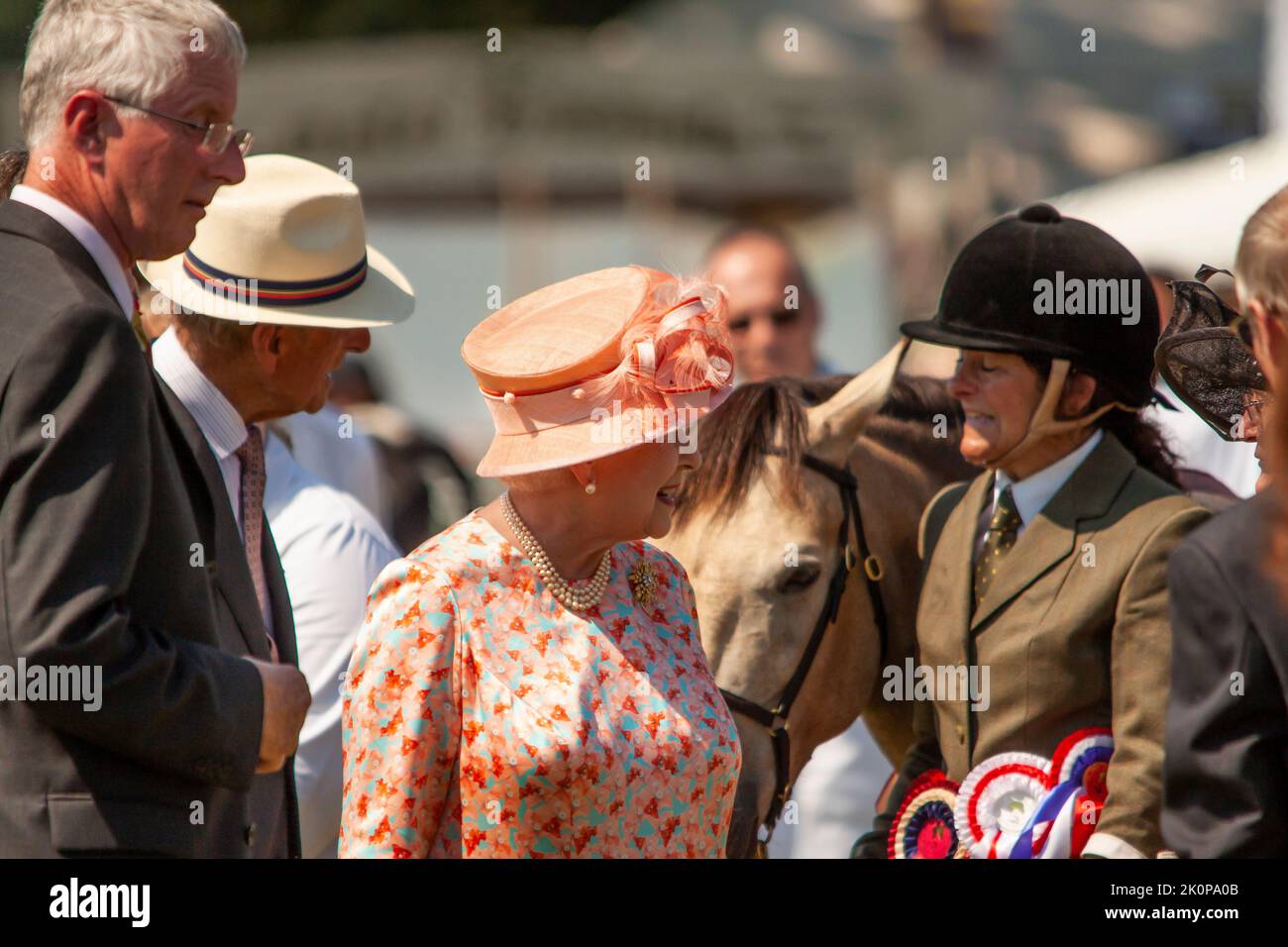 HM Queen Elizabeth II at the New Forest Show 2012 Stock Photo