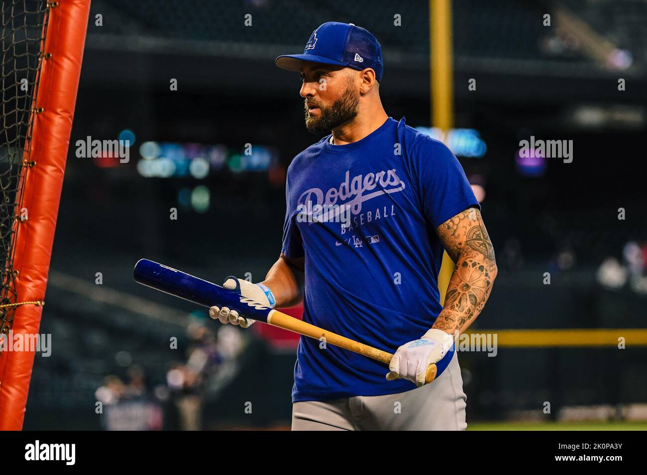 Los Angeles Dodgers left fielder Kevin Pillar (11) takes batting