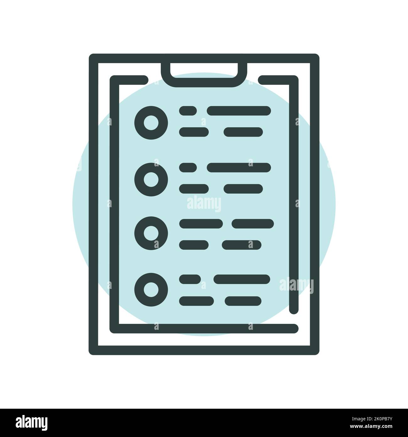 Brief line icon. Self development Stock Vector