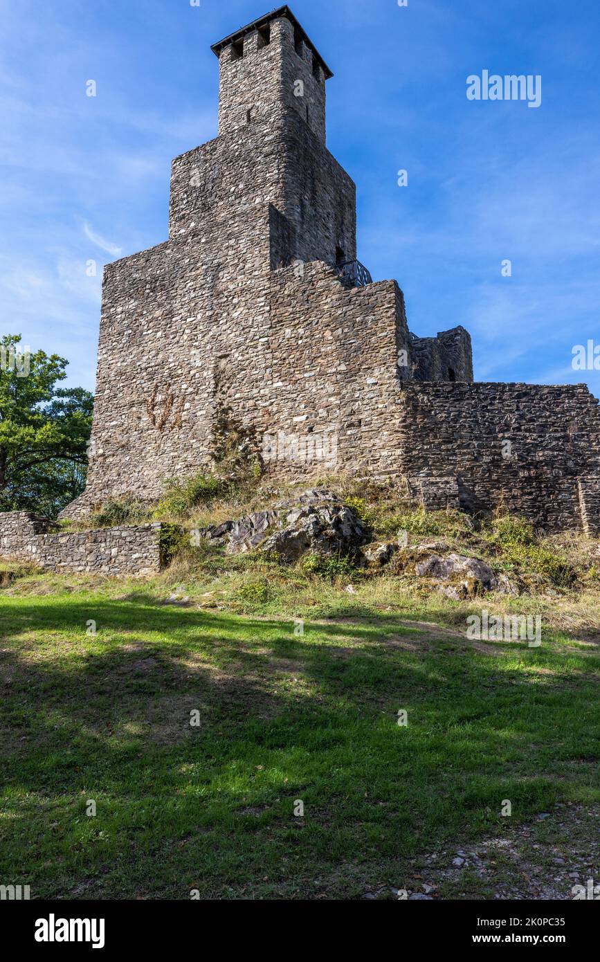 Old medieval castle of Grimburg in Germany Stock Photo Alamy
