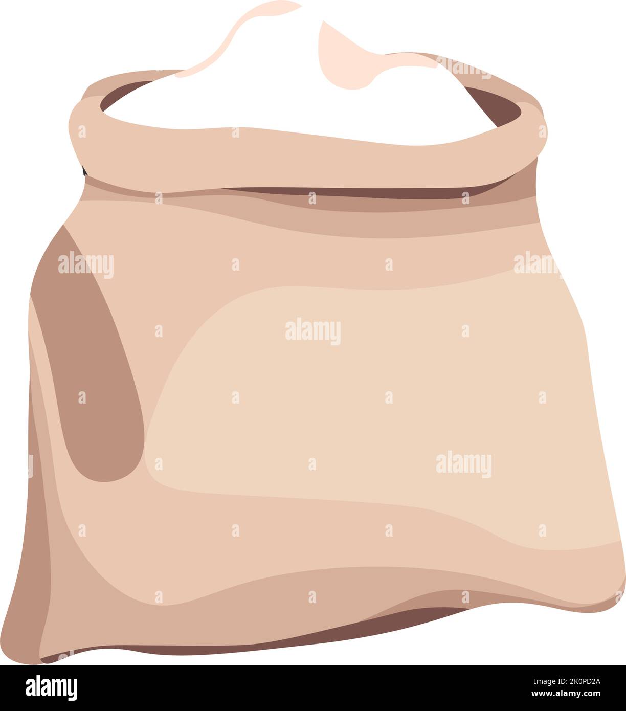 Sack of flour, organic and natural ingredient Stock Vector Image & Art ...