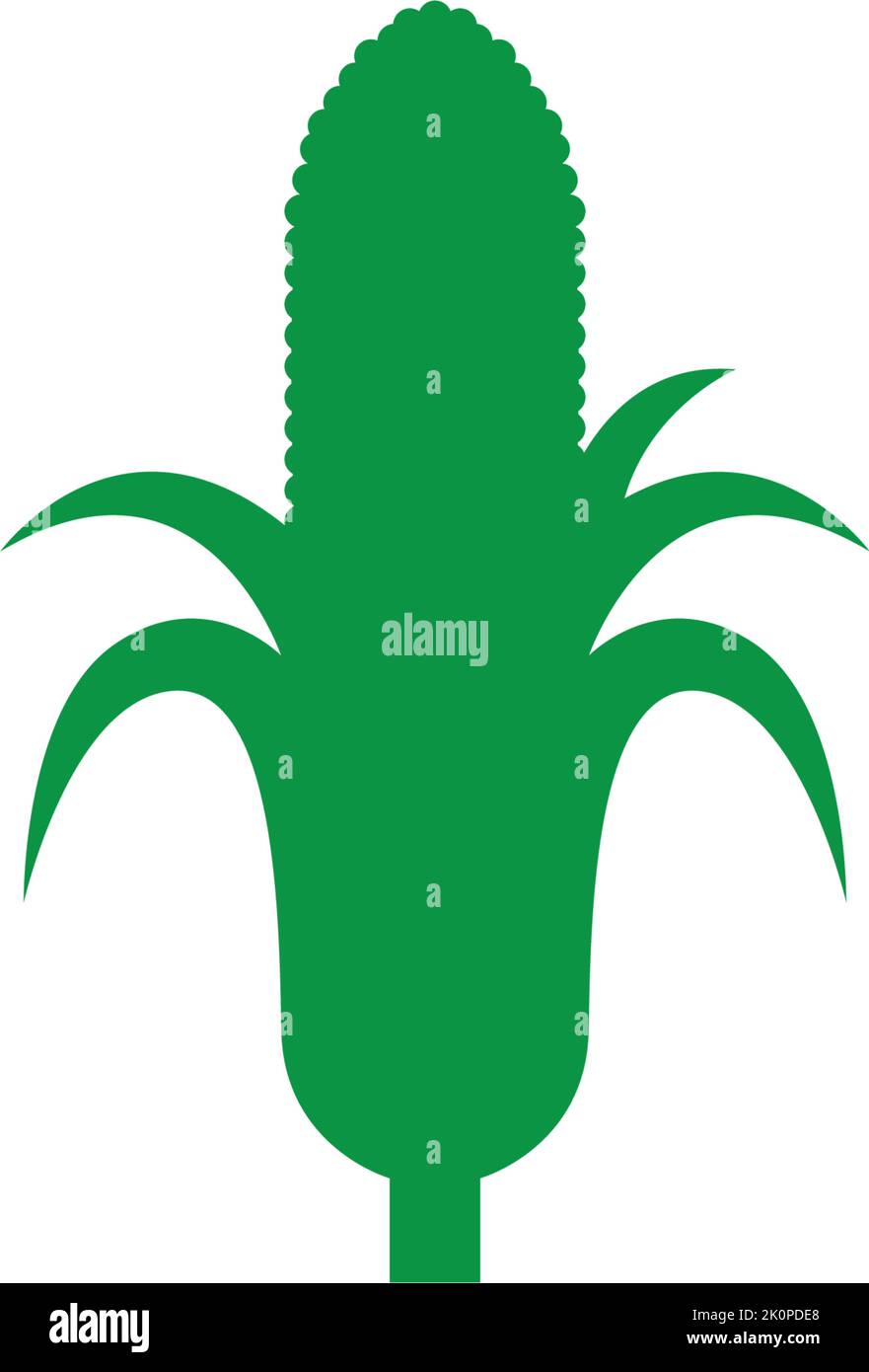 Sweet corn icon logo design illustration template Stock Vector