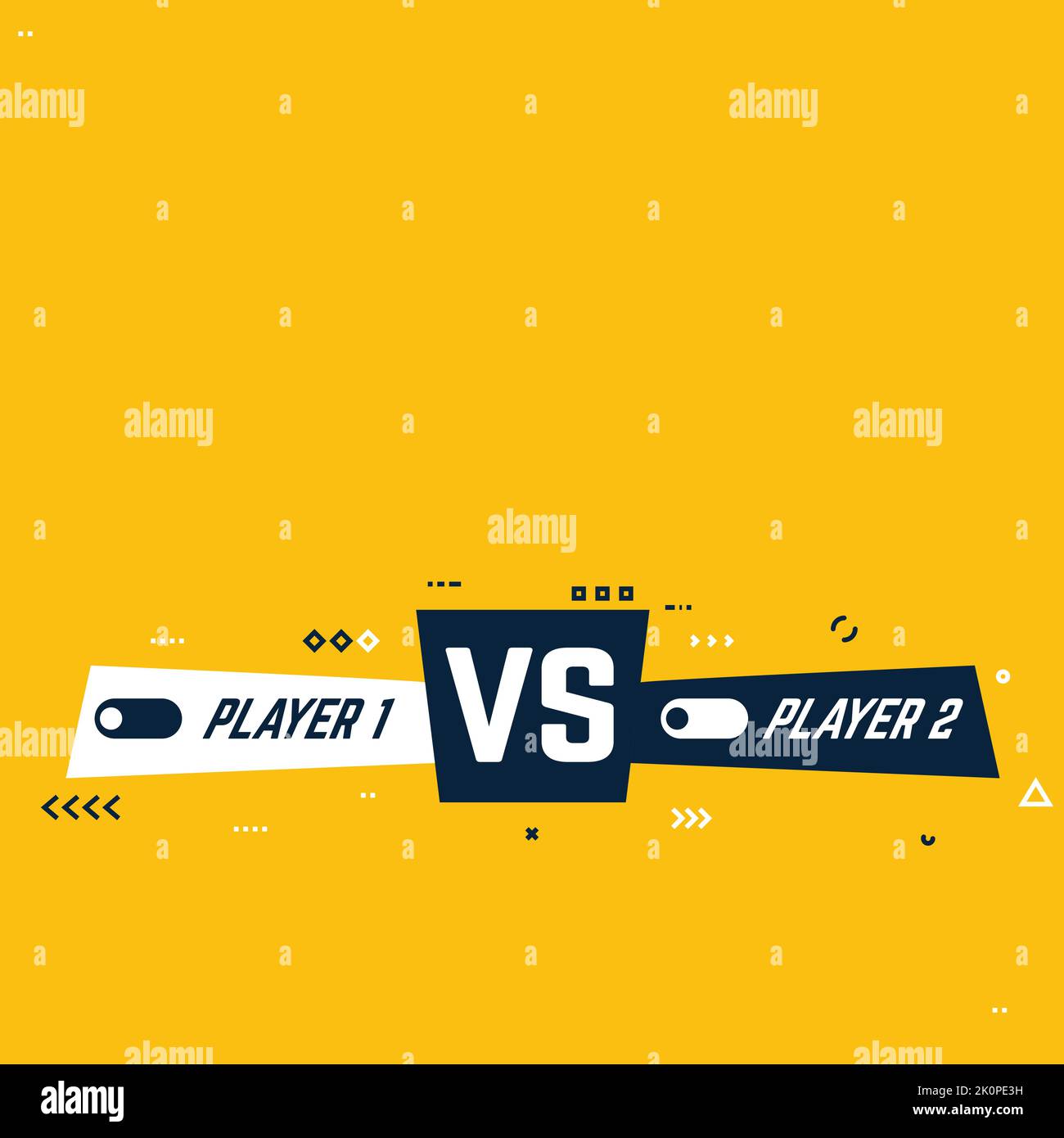 Versus vector template Stock Vector