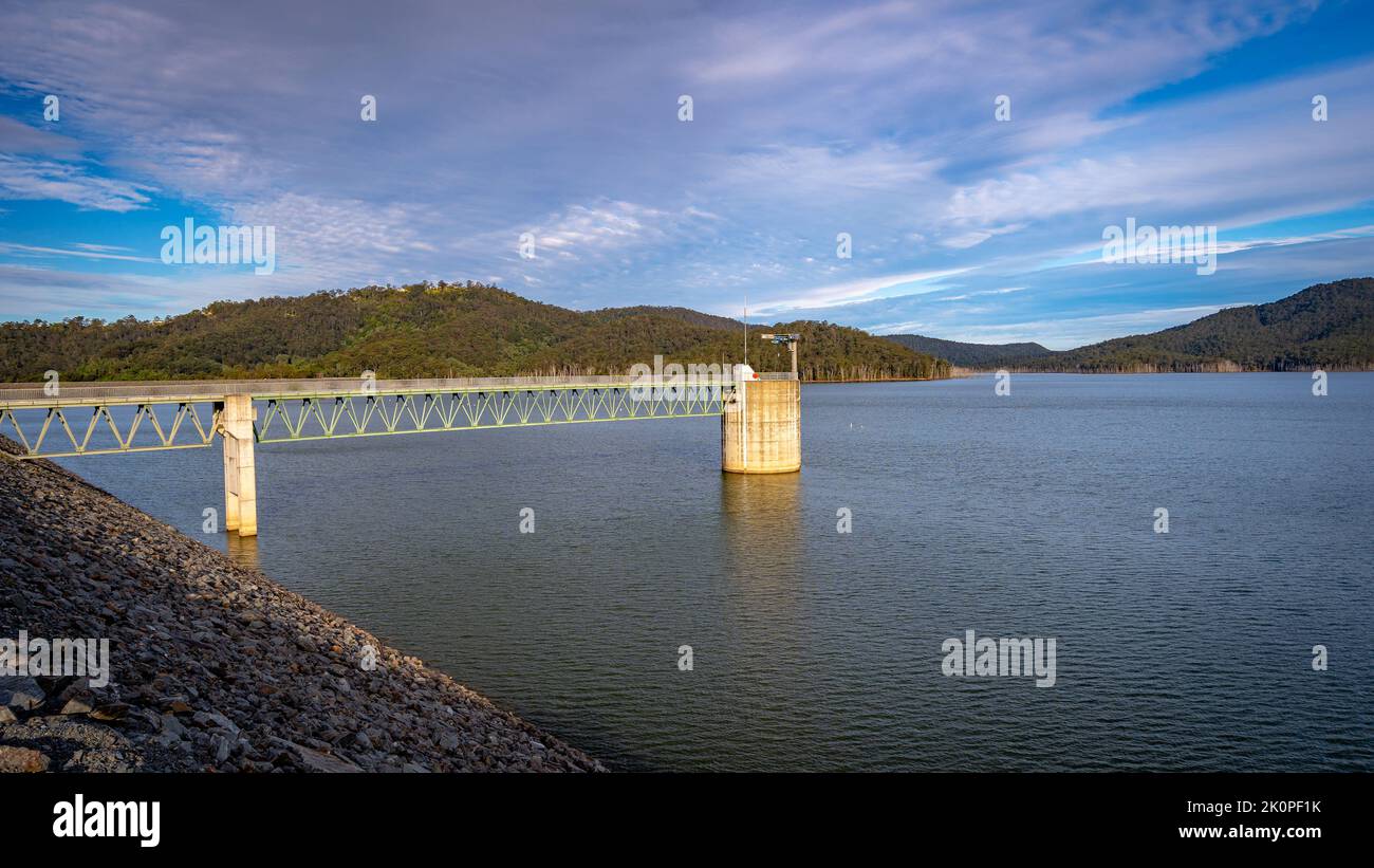 Hinze Dam built in 1976 across the Nerang River in South East