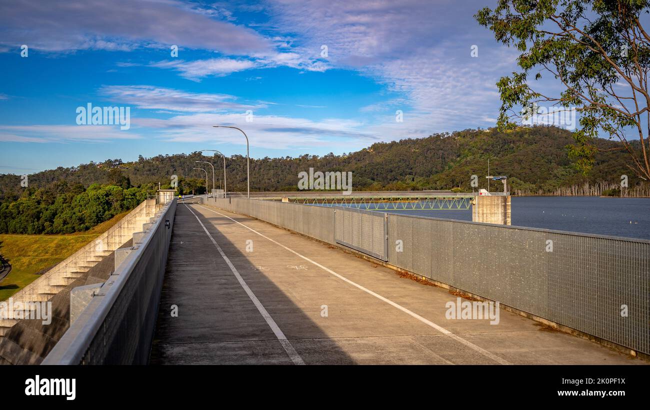 Hinze Dam built in 1976 across the Nerang River in South East