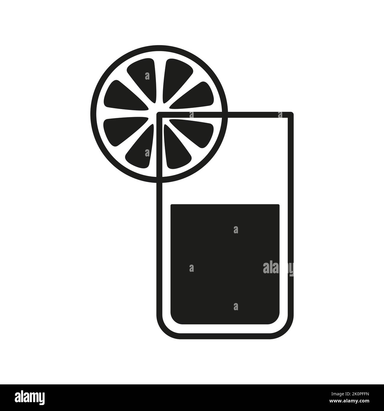 Vector winter logo design. Black and white Christmas tree icon Stock ...
