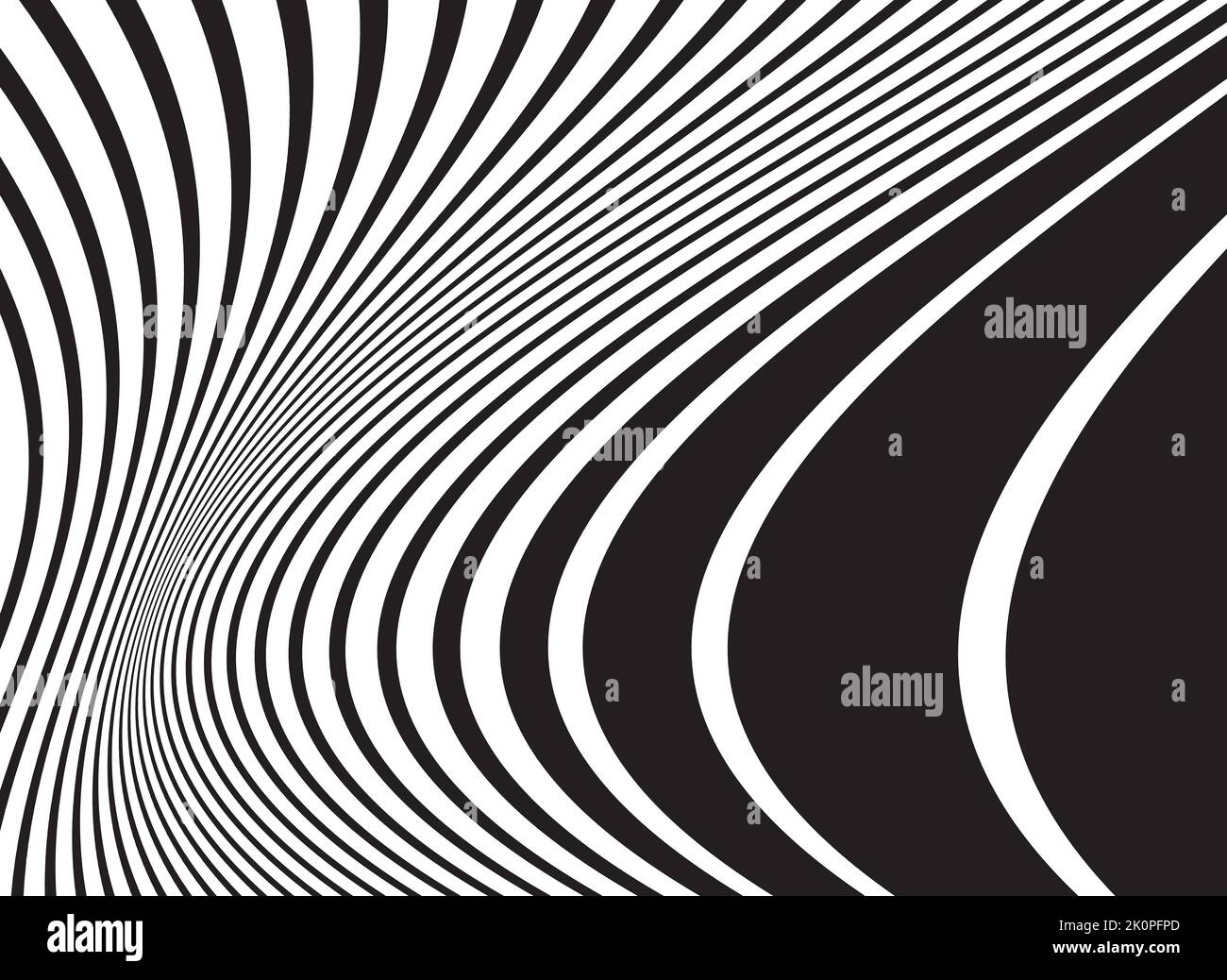 Black and White waves abstract background - stock illustration Stock ...