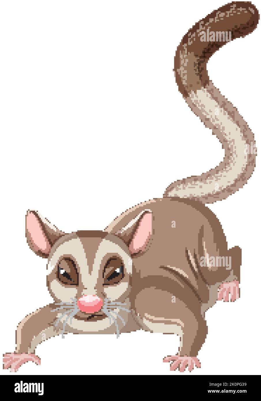 A cute cute sugar glider cartoon character illustration Stock Vector Image & Art Alamy