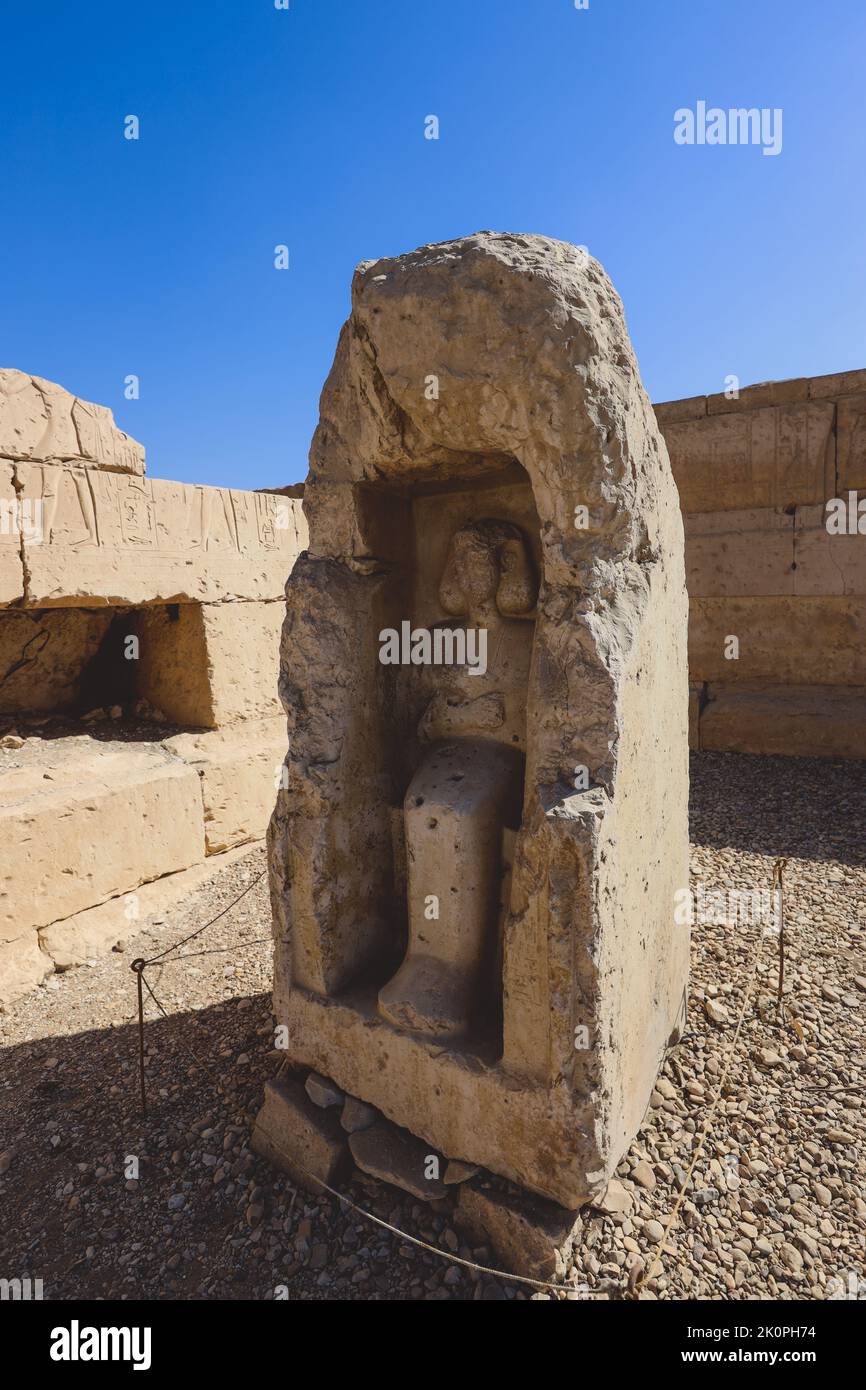 Outdoor View to an Ancient Egyptian temple of Seti I also known as the